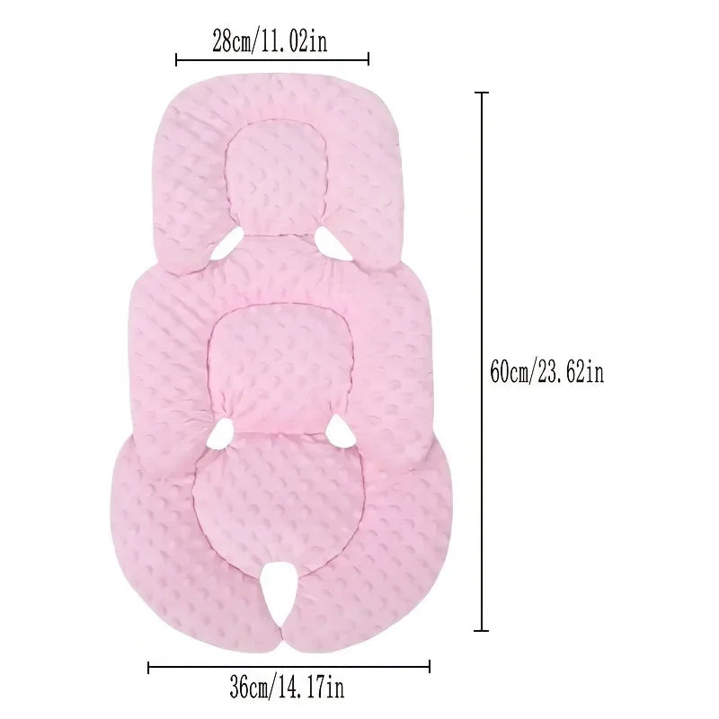 Stroller Seat Pad in Polyester-Cotton, Padded Baby Cushion with Double-Sided Options, 60 x 36 cm Liner for Compatible Strollers