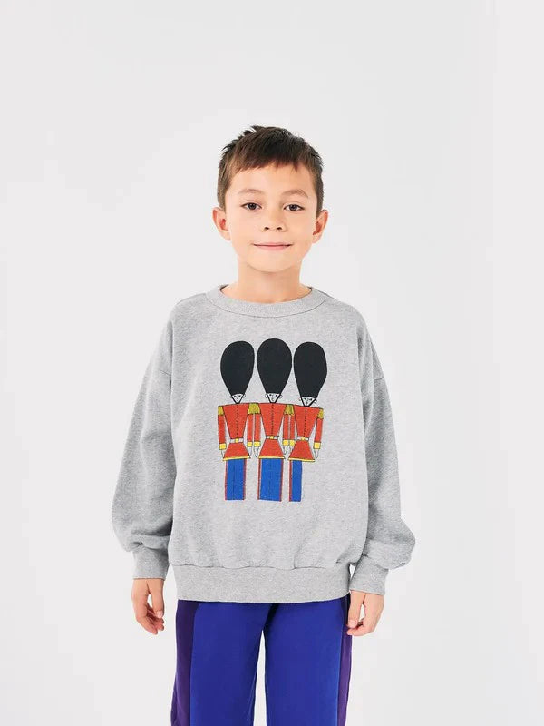 Cartoon Crewneck Sweatshirt for Kids with Long Sleeves, Animal Flower and Letter Print Pullover Options for Toddler Boys and Girls, Sizes 18-24M to 10-11Y