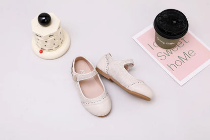 Children Dress Flats in Classic Loafer and T-Strap Styles, Beige Occasion Shoes for Boys and Girls, Weddings, Parties and Family Photos