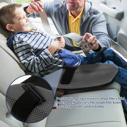 Portable Inflatable Kids Chair Cushion with PVC and Mesh Construction, Black Red or Blue Travel Seat Pad for Supervised Non-Vehicle Seating