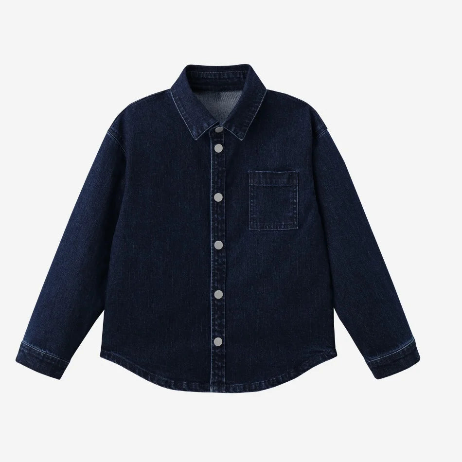 Kids Matching Varsity Outfits, Navy Embroidered Tops, Denim Skirts and Dresses for Babies, Boys and Girls, Sibling Photos and Fall Layering