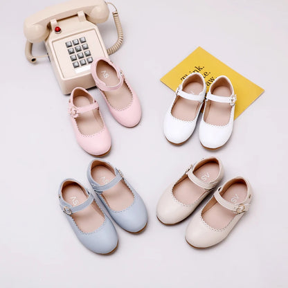 Pastel Kids Dress Shoes for Boys and Girls, Mary Jane Flats, Lace-Up Oxfords and Slip-On Styles for Weddings, Birthday Parties and Family Photos