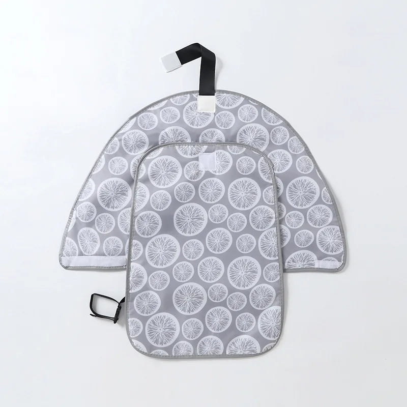 Portable Diaper Changing Mat 64 x 70 cm in Oxford Fabric and Tarpaulin, Waterproof Foldable Baby Change Pad for Diaper Bags and Everyday Outings