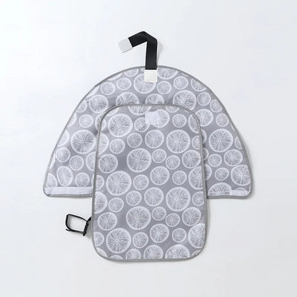 Portable Diaper Changing Mat 64 x 70 cm in Oxford Fabric and Tarpaulin, Waterproof Foldable Baby Change Pad for Diaper Bags and Everyday Outings