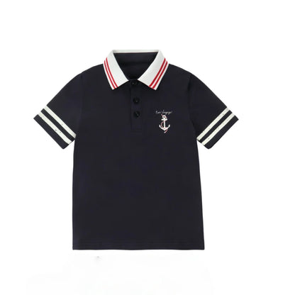 Kids Sailor Outfits in Cotton Jersey, Nautical Dresses, Polo Shirts and Shorts Sets for Boys, Girls and Babies, Summer Sibling Photo Styles