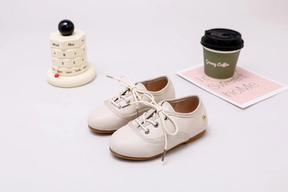 Pastel Kids Dress Shoes for Boys and Girls, Mary Jane Flats, Lace-Up Oxfords and Slip-On Styles for Weddings, Birthday Parties and Family Photos