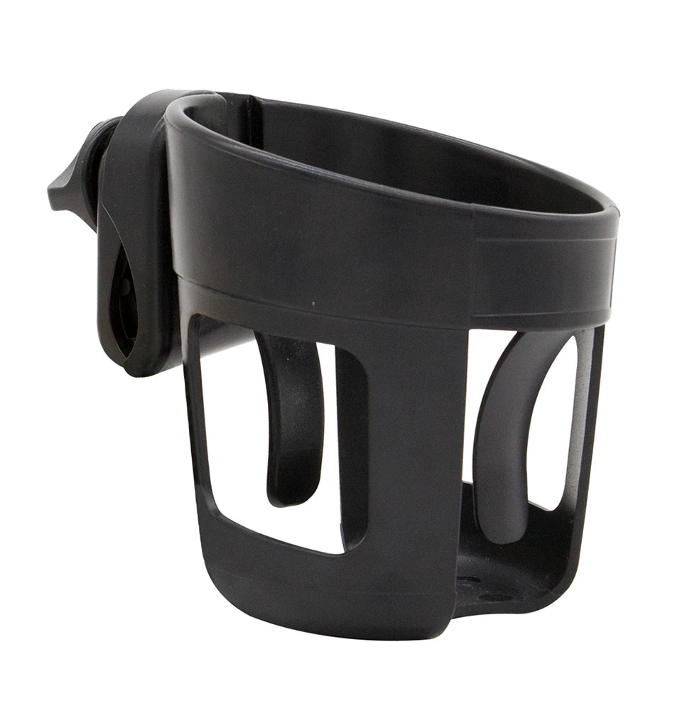 Stroller Bottle and Cup Holder with Clamp Mount and Optional Phone Slot, Single-Cup or Combination Storage Accessory for Walks and Family Outings