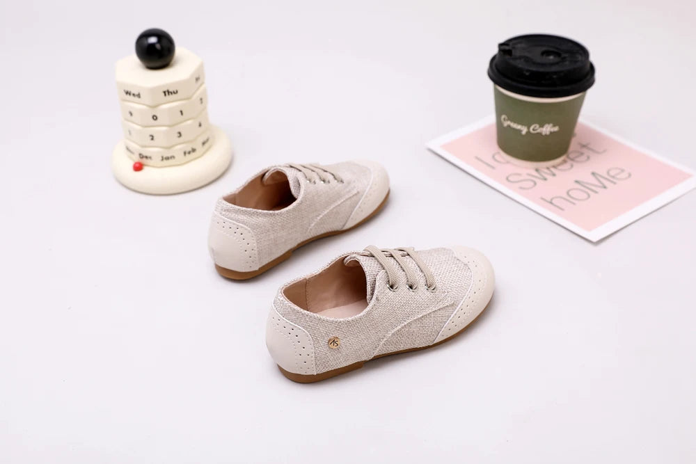 Children Dress Flats in Classic Loafer and T-Strap Styles, Beige Occasion Shoes for Boys and Girls, Weddings, Parties and Family Photos