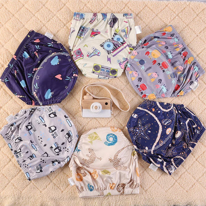 Washable Potty Training Pants Multipack, 4 or 8 Reusable Toddler Underwear Briefs with Printed Designs for Daytime Toilet Learning, Sizes S-XL