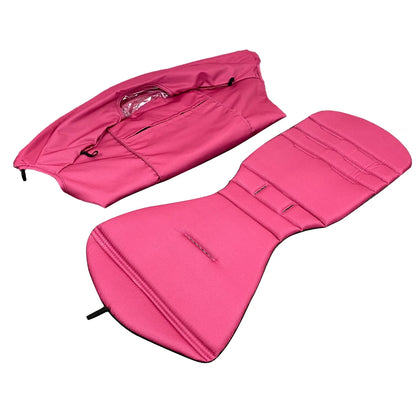 Stroller Canopy Cover and Padded Seat Set Compatible with Babyzen YOYO and YOYO2, 600D Replacement Fabric with Rear Zipper Pocket and Color Options