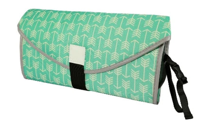 Portable Diaper Changing Mat 64 x 70 cm in Oxford Fabric and Tarpaulin, Waterproof Foldable Baby Change Pad for Diaper Bags and Everyday Outings