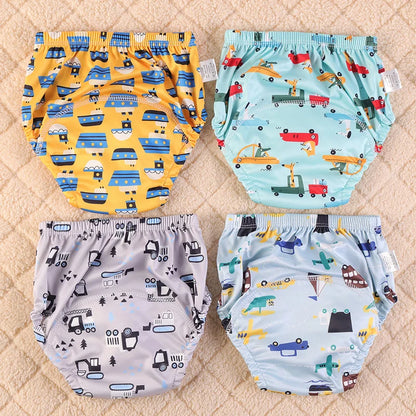Washable Potty Training Pants Multipack, 4 or 8 Reusable Toddler Underwear Briefs with Printed Designs for Daytime Toilet Learning, Sizes S-XL