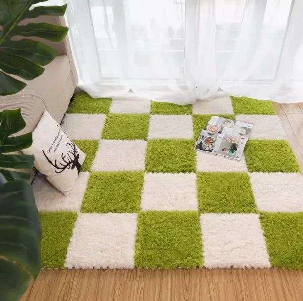 Interlocking Carpet Floor Tiles, Plush 30 cm EVA Foam Puzzle Squares with 1 cm Cushioning for Nursery Corners and Kids Indoor Playrooms