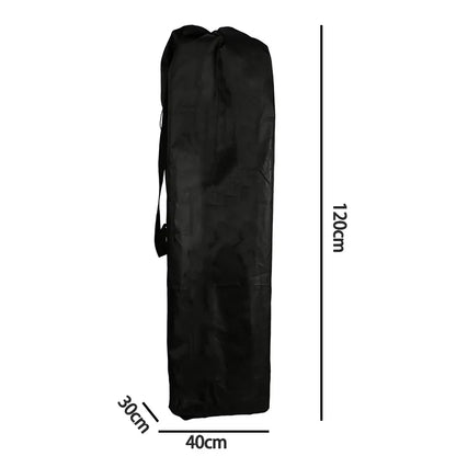 Folded Stroller Storage Bag with Drawstring Closure, Black Dust Cover in Three Sizes for Pushchair Packing, Home Storage and Family Trips