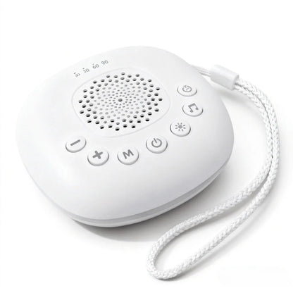 Rechargeable White Noise Machine with LED Breathing Light, 20 Sounds, 30/60/90-Minute Timer and 800mAh Battery for Bedside and Travel