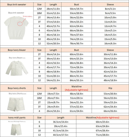 Floral and Ivory Kids Occasion Outfits, Cotton Girls Dress and Set Options with Lyocell Knitwear and Boys Blazer Styles for Sibling Photos