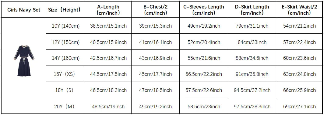 Navy Collared Kids Matching Outfits with Striped Trim, Boys Sweatshirt, Girls Dress and Skirt Set Options for Sibling Photos and Fall