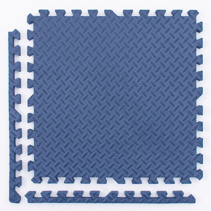 Interlocking Foam Play Mat Tiles for Kids, 1 cm Thick Textured Puzzle Floor Padding in 4, 8, 16 or 20 Pieces for Indoor Playrooms