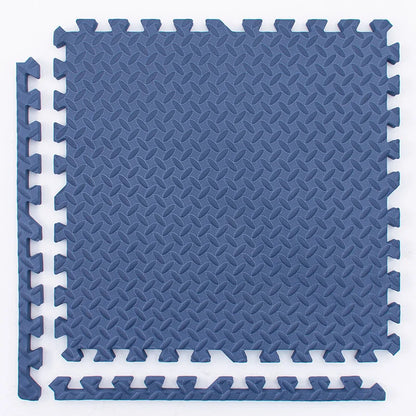 Interlocking Foam Play Mat Tiles for Kids, 1 cm Thick Textured Puzzle Floor Padding in 4, 8, 16 or 20 Pieces for Indoor Playrooms