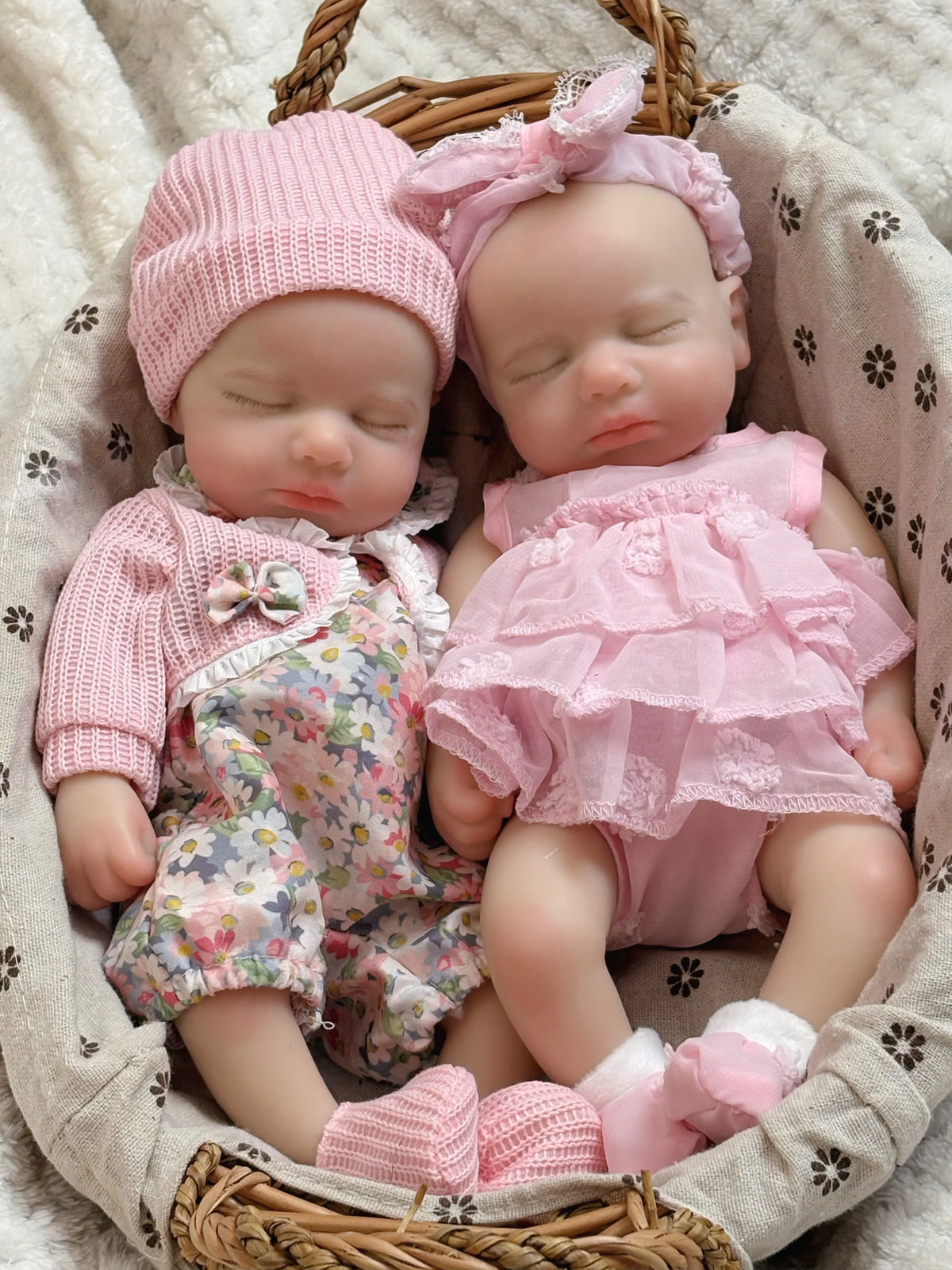 Mini Silicone Reborn Baby Doll LouLou, 12–13 Inch Sleeping Boy or Girl with Painted Finish, Open-Mouth Design, Outfit, Bottle and Boxed Certificate
