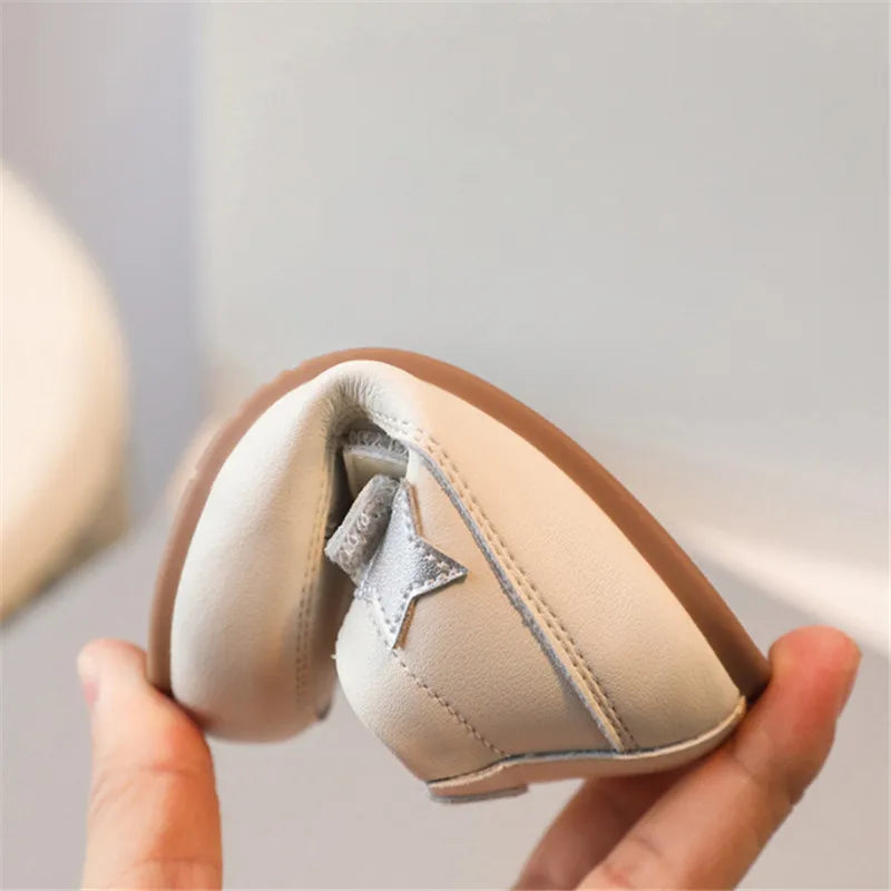 Toddler Star Sneakers with Double Hook-and-Loop Straps, Microfiber Leather Baby Boys and Girls Casual Shoes in Red Silver or Dark Blue, Sizes 15-27