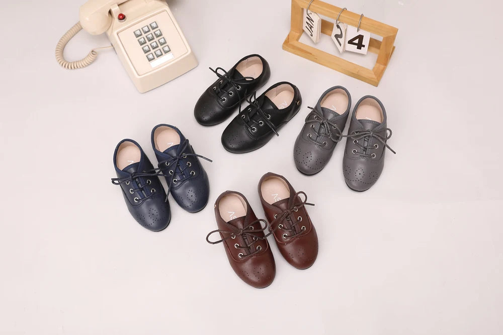 Toddler Dress Shoes for Boys and Girls, AS Classic Oxford, Loafer, Mary Jane and T-Bar Flats for Weddings, Parties and Family Photos