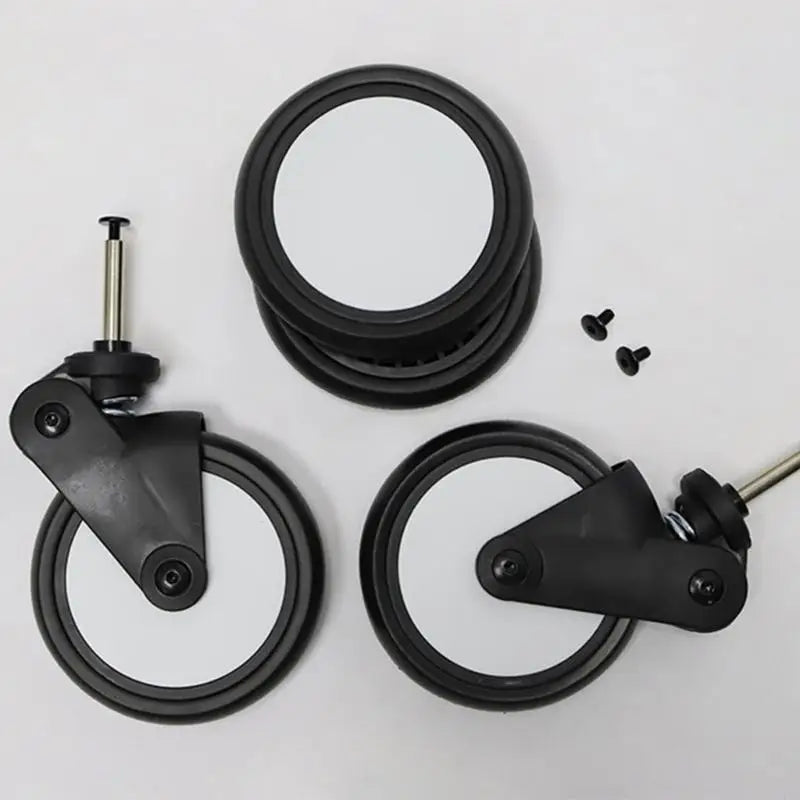 YOYO and YOYA Stroller Replacement Wheels, Rubber Front and Rear Wheel Options for Model-Matched Babyzen Pushchair Repair and Everyday Maintenance