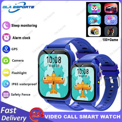 Kids Game Smartwatch HT30 with 18 Games, Camera, 1.83-Inch Screen, Step Counter, Alarm, Calculator and Flashlight in Four Color Choices