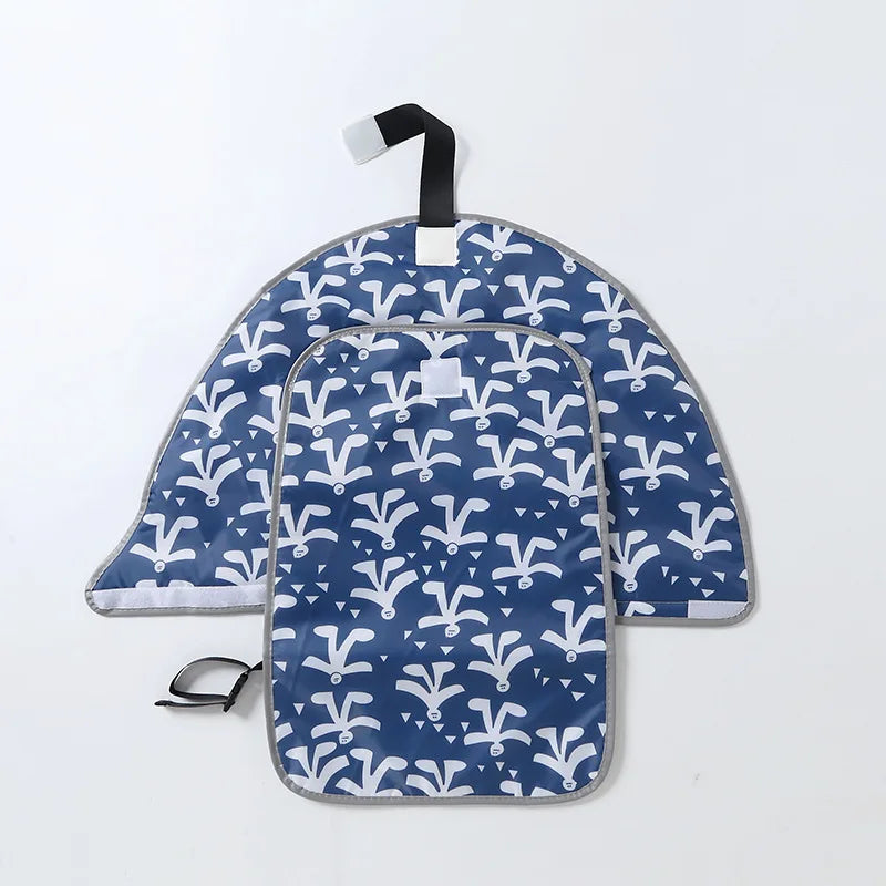 Portable Diaper Changing Mat 64 x 70 cm in Oxford Fabric and Tarpaulin, Waterproof Foldable Baby Change Pad for Diaper Bags and Everyday Outings