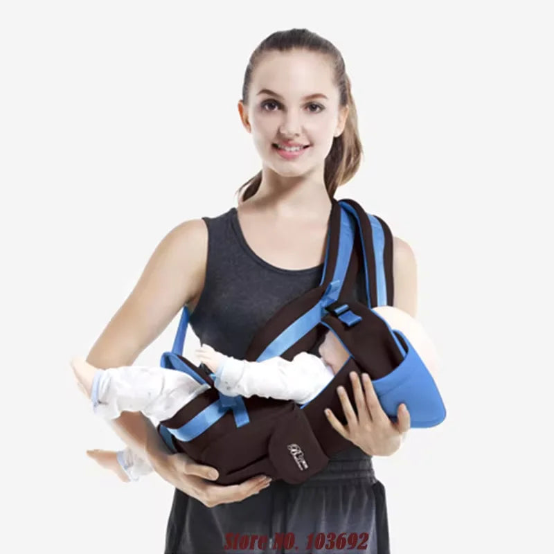 4-in-1 Baby Carrier with Adjustable Shoulder Straps and Buckle Fastenings, Structured Babywearing Carrier in Four Colors for Family Outings