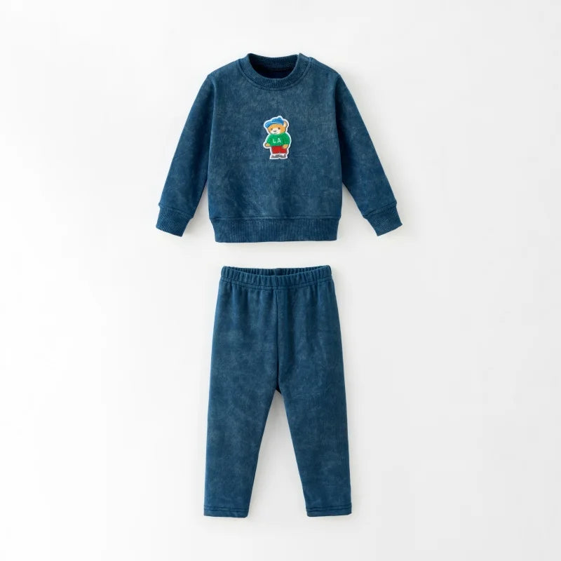 Blue Bear Kids Coordinating Outfits with Girls Long Sleeve Dress and Skirt, Boys Polo and Shirt Options, Baby Sets for Sibling Family Photos