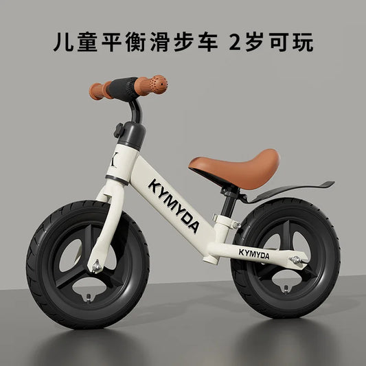 Pedal-Free Kids Balance Bike with Adjustable Seat and Carbon Steel Frame, Foam or Inflatable Wheel Options for Supervised Riding Practice
