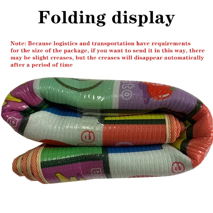 Double-Sided Baby Floor Mat with Animal and Scene Prints, Foldable Foam Crawling Rug in Five Size and Thickness Options for Supervised Play