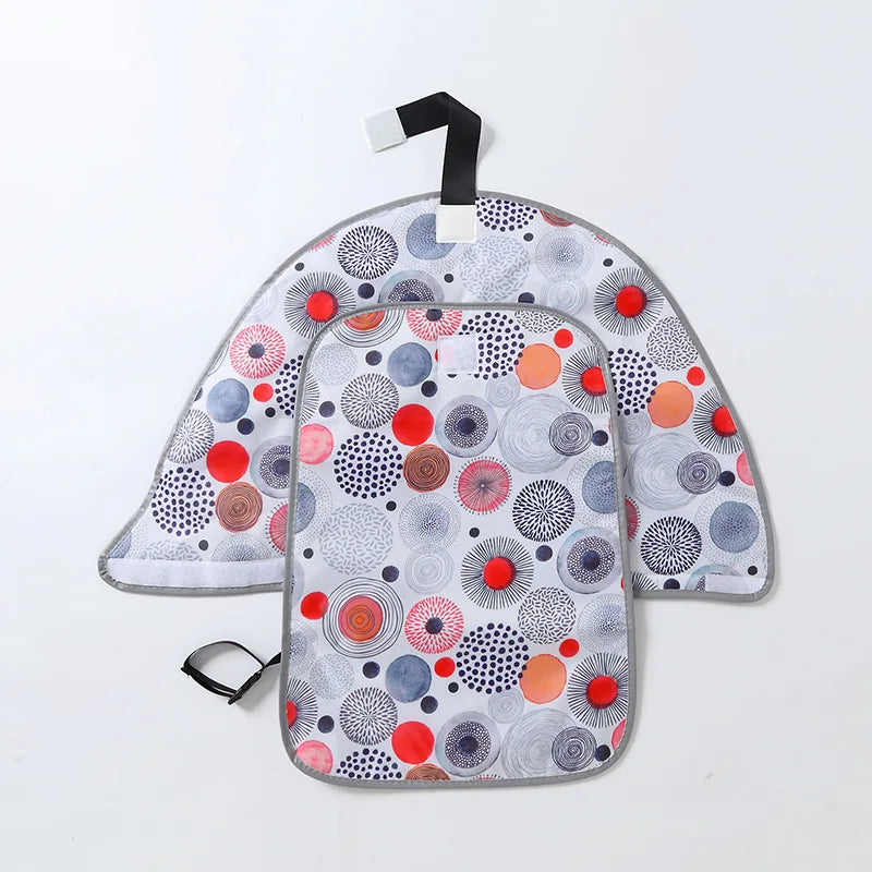 Portable Diaper Changing Mat 64 x 70 cm in Oxford Fabric and Tarpaulin, Waterproof Foldable Baby Change Pad for Diaper Bags and Everyday Outings