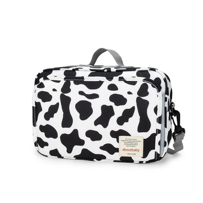 Baby Diaper Bag Wet Dry Storage Pouch with Printed Designs, Reusable Organizer for Diaper Changes, Baby Essentials and Everyday Outings