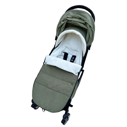Fleece-Lined Stroller Footmuff for YOYO and Bugaboo, 90 x 45 cm Windproof Waterproof Cover with Storage Bag and Thickened Option