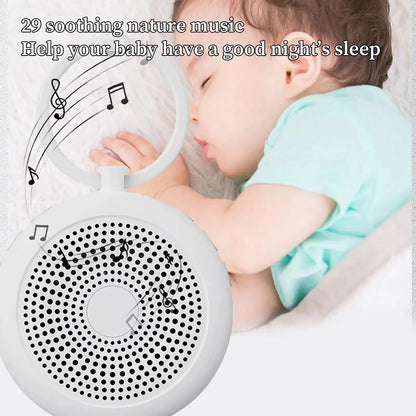 29-Sound Baby White Noise Machine with 3/6/9-Hour Timer, Compact Portable Sleep Soother for Nursery, Bedroom and Travel Relaxation