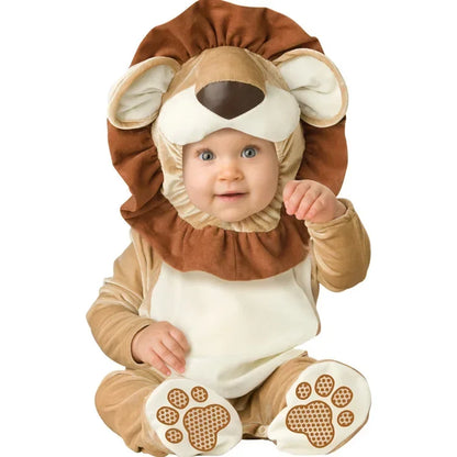 Infant Animal Dress Up Rompers with Hooded Lion, Owl and More Character Styles, Baby and Toddler Costume Outfits for Halloween and Holiday Photos