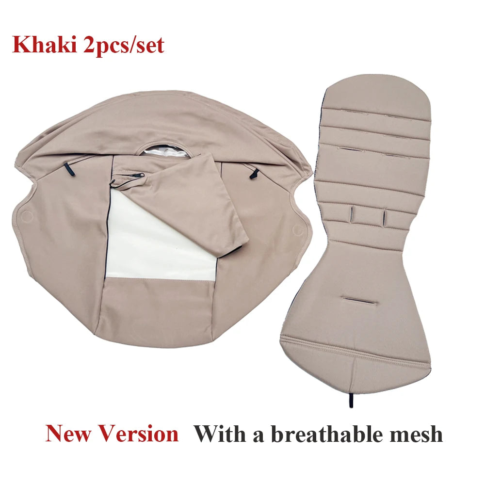 Stroller Canopy and Seat Cushion Kit with Mesh, Replacement Fabric Set Compatible with YOYO and YOYO+ for Everyday Outings, Multiple Colors