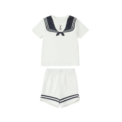 Kids Sailor Outfits in Cotton Jersey, Nautical Dresses, Polo Shirts and Shorts Sets for Boys, Girls and Babies, Summer Sibling Photo Styles
