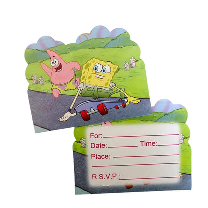 SpongeBob Birthday Party Supplies with Patrick Star, Disposable Plates, Cups, Balloons and Decoration Options for Kids Celebrations