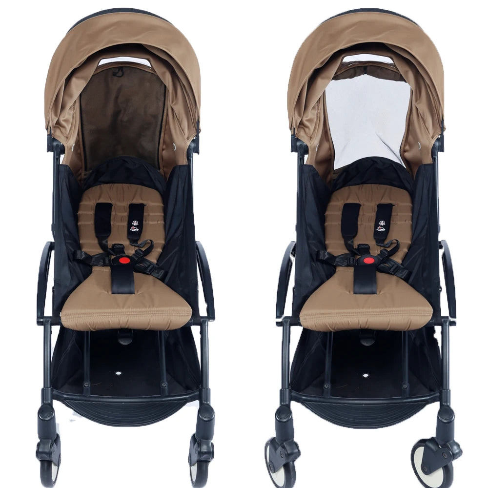 Stroller Canopy and Seat Cushion Kit with Mesh, Replacement Fabric Set Compatible with YOYO and YOYO+ for Everyday Outings, Multiple Colors