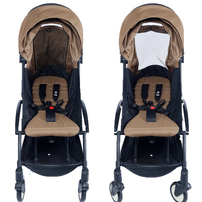 Stroller Canopy and Seat Cushion Kit with Mesh, Replacement Fabric Set Compatible with YOYO and YOYO+ for Everyday Outings, Multiple Colors