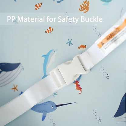 Diaper Changing Pad with Printed or Solid Color Designs, Contoured Sides and Buckle Strap, Wipeable Baby Mat for Dresser and Changing Table Care