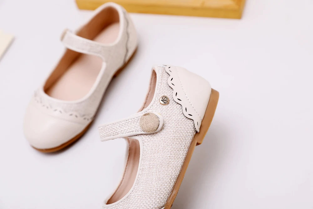 Children Dress Flats in Classic Loafer and T-Strap Styles, Beige Occasion Shoes for Boys and Girls, Weddings, Parties and Family Photos