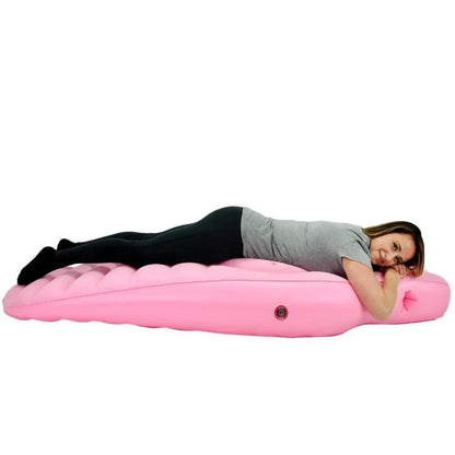 Pregnancy Lounging Mat with Belly Opening, Inflatable Maternity Body Pillow with Flocked PVC Surface, 170 cm Rest Cushion for Expecting Moms