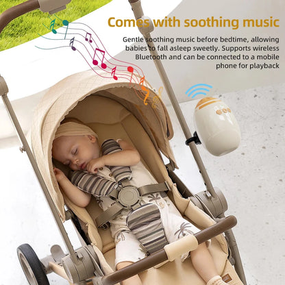 Automatic Pram Rocker for Babies with White Noise, Portable Stroller Rocking Accessory for Soothing Routines at Home and on Outings