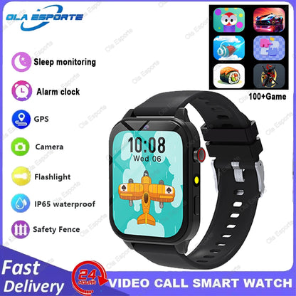Kids Game Smartwatch HT30 with 18 Games, Camera, 1.83-Inch Screen, Step Counter, Alarm, Calculator and Flashlight in Four Color Choices