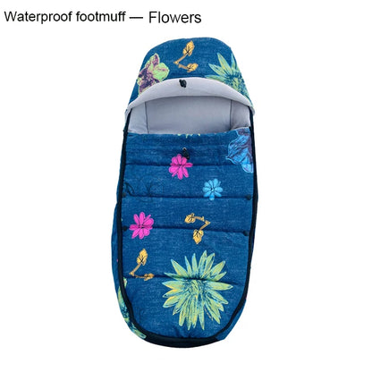 Fleece-Lined Stroller Footmuff for YOYO and Bugaboo, 90 x 45 cm Windproof Waterproof Cover with Storage Bag and Thickened Option