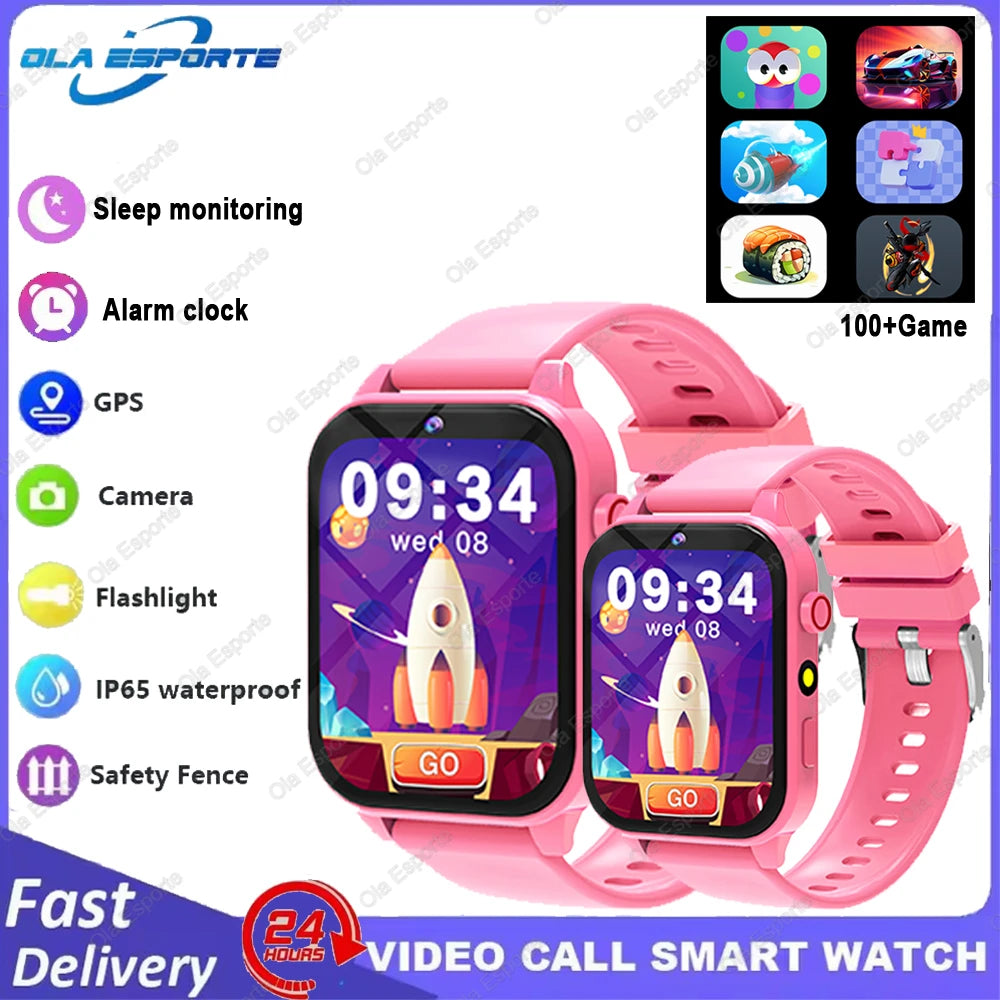 Kids Game Smartwatch HT30 with 18 Games, Camera, 1.83-Inch Screen, Step Counter, Alarm, Calculator and Flashlight in Four Color Choices